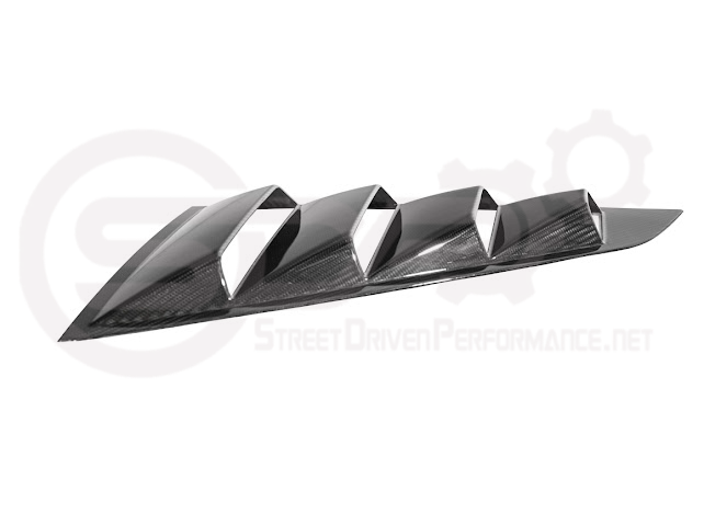 2024-UP FORD MUSTANG S650 | CARBON FIBER SIDE QUARTER WINDOW LOUVER SUN SHADE COVER
